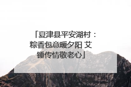 夏津县平安湖村：粽香包意暖夕阳 艾锤传情敬老心