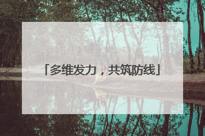 多维发力，共筑防线