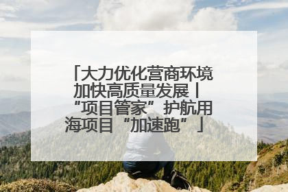 大力优化营商环境 加快高质量发展丨“项目管家”护航用海项目“加速跑”