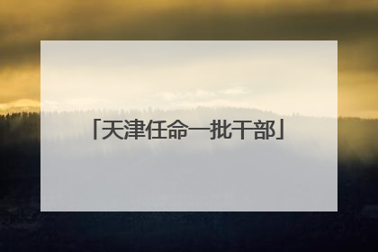 天津任命一批干部
