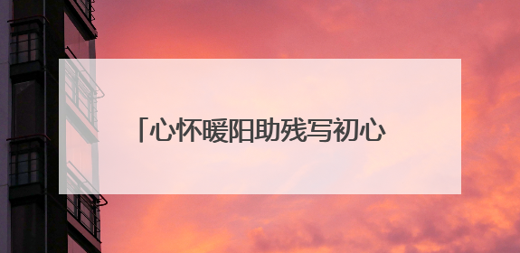 心怀暖阳助残写初心——记“全国残疾人工作先进个人”王承玉