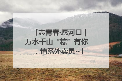 志青春·愿河口｜万水千山“粽”有你，情系外卖员~