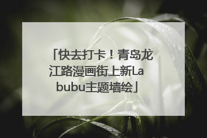 快去打卡！青岛龙江路漫画街上新Labubu主题墙绘
