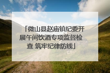 微山县赵庙镇纪委开展午间饮酒专项监督检查 筑牢纪律防线