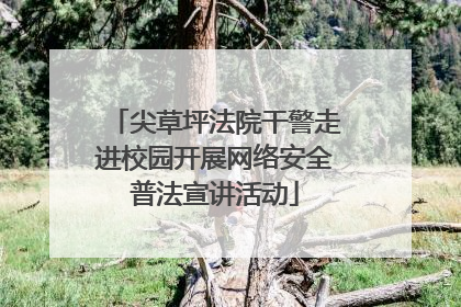 尖草坪法院干警走进校园开展网络安全普法宣讲活动