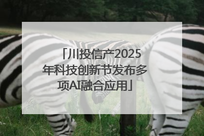 川投信产2025年科技创新节发布多项AI融合应用