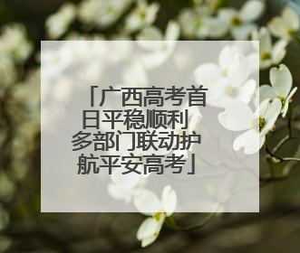 广西高考首日平稳顺利 多部门联动护航平安高考