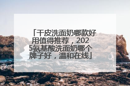 干皮洗面奶哪款好用值得推荐，2025氨基酸洗面奶哪个牌子好，温和在线