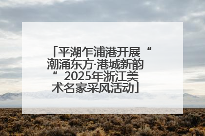平湖乍浦港开展“潮涌东方·港城新韵”2025年浙江美术名家采风活动