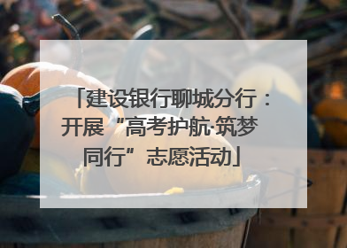 建设银行聊城分行：开展“高考护航·筑梦同行”志愿活动
