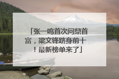 张一鸣首次问鼎首富，梁文锋跻身前十！最新榜单来了