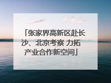 张家界高新区赴长沙、北京考察 力拓产业合作新空间
