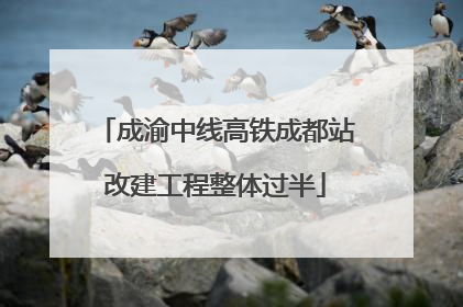 成渝中线高铁成都站改建工程整体过半
