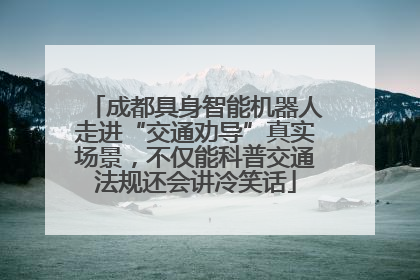 成都具身智能机器人走进“交通劝导”真实场景，不仅能科普交通法规还会讲冷笑话