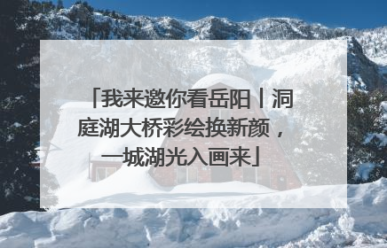 我来邀你看岳阳丨洞庭湖大桥彩绘换新颜，一城湖光入画来