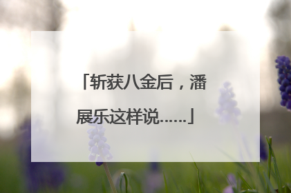 斩获八金后，潘展乐这样说……