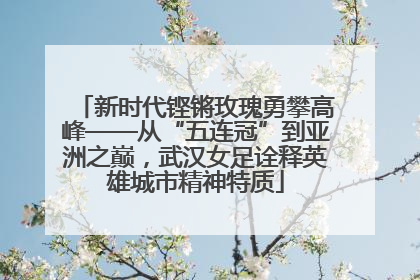 新时代铿锵玫瑰勇攀高峰——从“五连冠”到亚洲之巅，武汉女足诠释英雄城市精神特质