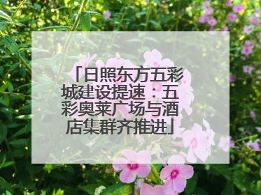 日照东方五彩城建设提速：五彩奥莱广场与酒店集群齐推进