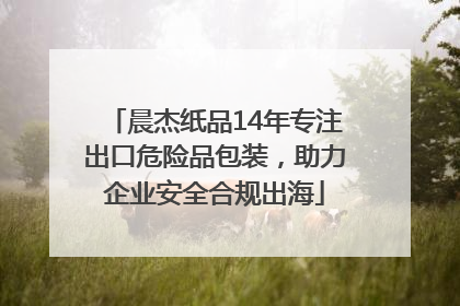 晨杰纸品14年专注出口危险品包装，助力企业安全合规出海