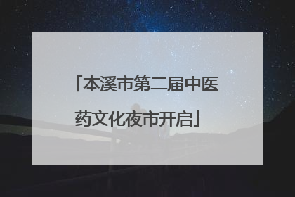 本溪市第二届中医药文化夜市开启