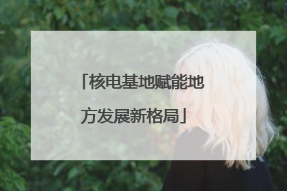 核电基地赋能地方发展新格局