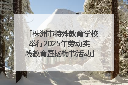 株洲市特殊教育学校举行2025年劳动实践教育暨杨梅节活动