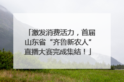 激发消费活力，首届山东省“齐鲁新农人”直播大赛完成集结！