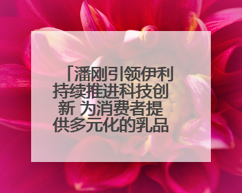 潘刚引领伊利持续推进科技创新 为消费者提供多元化的乳品选择