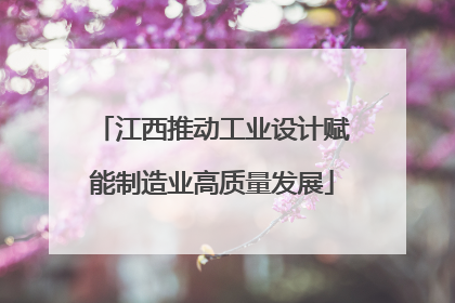 江西推动工业设计赋能制造业高质量发展