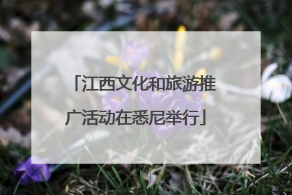 江西文化和旅游推广活动在悉尼举行
