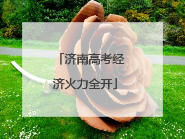 济南高考经济火力全开