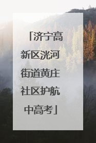 济宁高新区洸河街道黄庄社区护航中高考