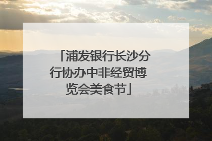 浦发银行长沙分行协办中非经贸博览会美食节