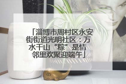 淄博市周村区永安街街道光明社区：万水千山“粽”是情 邻里欢聚迎端午
