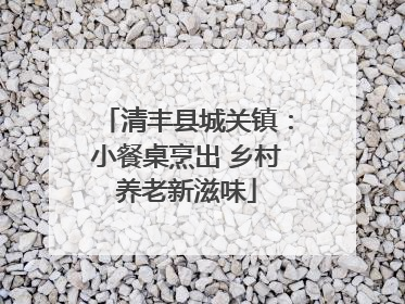 清丰县城关镇：小餐桌烹出 乡村养老新滋味