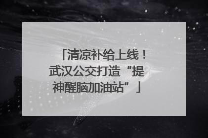 清凉补给上线！武汉公交打造“提神醒脑加油站”