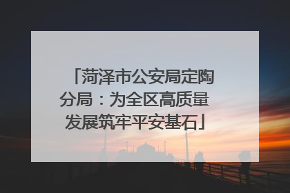 菏泽市公安局定陶分局：为全区高质量发展筑牢平安基石