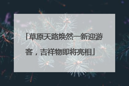 草原天路焕然一新迎游客，吉祥物即将亮相