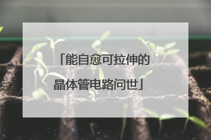 能自愈可拉伸的晶体管电路问世