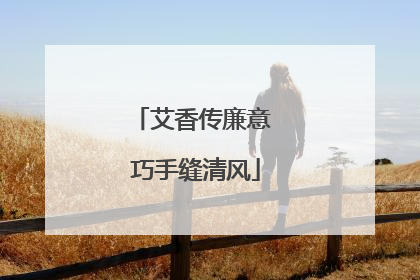 艾香传廉意 巧手缝清风