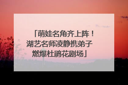 萌娃名角齐上阵！湖艺名师凌静携弟子燃爆杜鹃花剧场