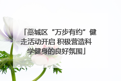 藁城区“万步有约”健走活动开启 积极营造科学健身的良好氛围