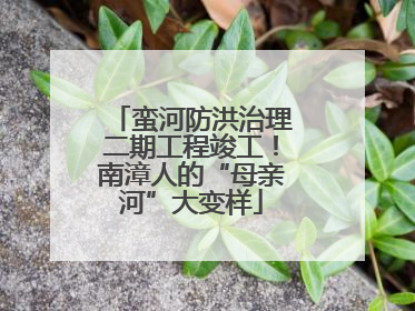 蛮河防洪治理二期工程竣工！南漳人的“母亲河”大变样