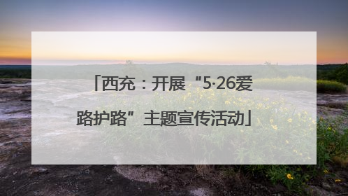 西充：开展“5·26爱路护路”主题宣传活动