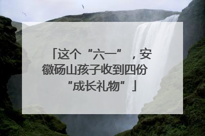 这个“六一”，安徽砀山孩子收到四份“成长礼物”