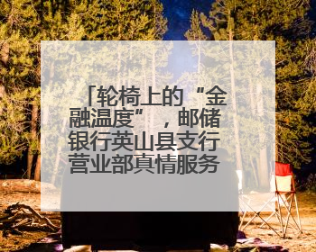 轮椅上的“金融温度”，邮储银行英山县支行营业部真情服务暖人心