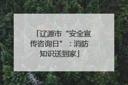 辽源市“安全宣传咨询日”：消防知识送到家
