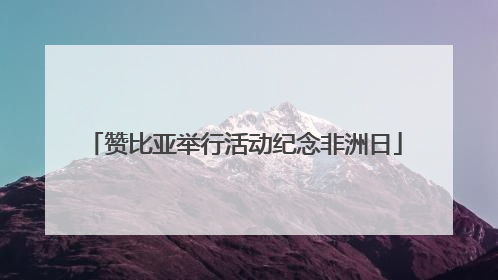 赞比亚举行活动纪念非洲日