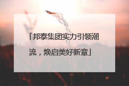 邦泰集团实力引领潮流，焕启美好新章