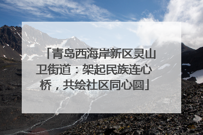 青岛西海岸新区灵山卫街道：架起民族连心桥，共绘社区同心圆